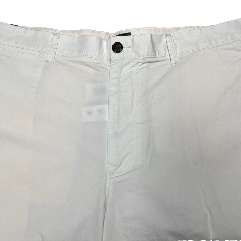 NEW J Crew Always Portsider Short 38x9 Mens Cotton Blend Flat Front White Preppy